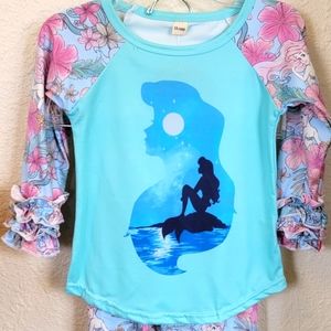 BRAND NEW Disney Ruffle top and ruffle pants set